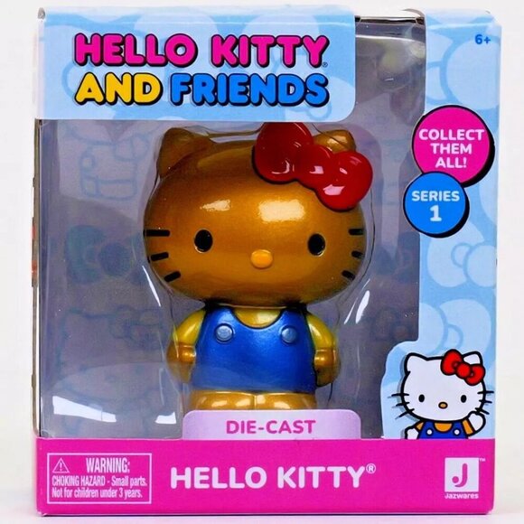 2 for‎ $25 - Sanrio Hello Kitty and Friends Die - Cast Figure - Gold Hello Kitty - Picture 1 of 4